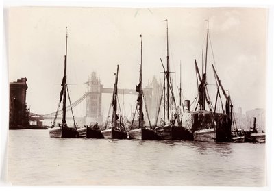 Bateaux amarrés à Tower Bridge - Unbekannt