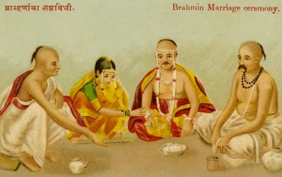 Cérémonie de mariage brahmane - Unbekannter Künstler