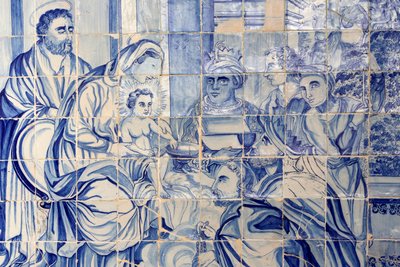 Brésil, Bahia, Salvador : Azulejo dans l
