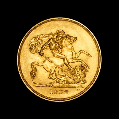 Pièce britannique représentant Saint Georges et le dragon - Unbekannter Künstler
