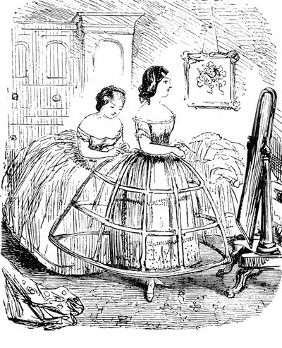 Mode féminine britannique - années 1850 - Unbekannter Künstler