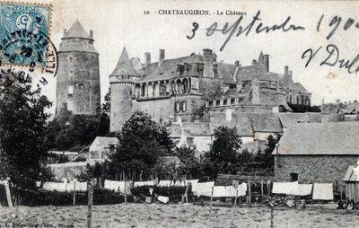 Bretagne, Ille-et-Vilaine (35), Châteaugiron : vue extérieure du château - Unbekannt