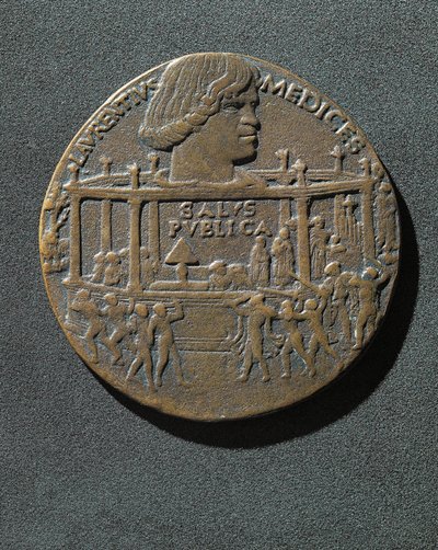 Médaille de bronze frappée en mémoire de Julien de Médicis - Benjamin Baud