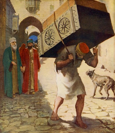 Porteur de fardeau, Jérusalem - Unbekannter Künstler