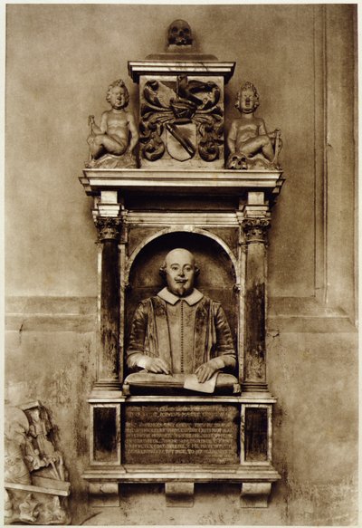 Buste de William Shakespeare et inscription - Unbekannt
