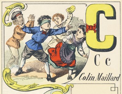 C : colin-maillard - Alphabet des jeux, c.1890 - Unbekannt