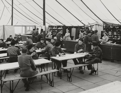 Tente de cantine, camp d