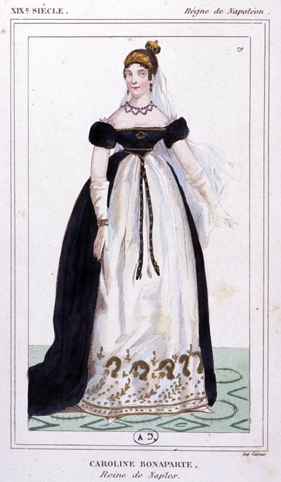 Caroline Bonaparte, c. 1810 (gravure) - Unbekannter Künstler