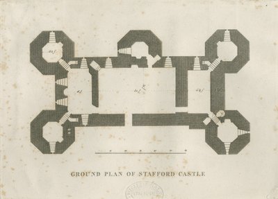 Église du château - Château de Stafford : gravure, nd [XIXe siècle] - Unbekannt
