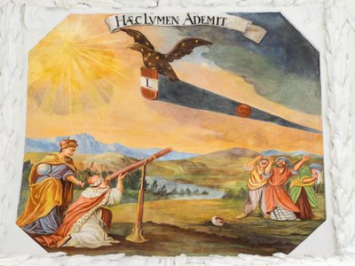 Fresque au plafond dans l