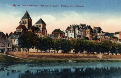 Centre, Loir-et-Cher (41), Saint-Aignan-sur-Cher : vue de la ville avec l