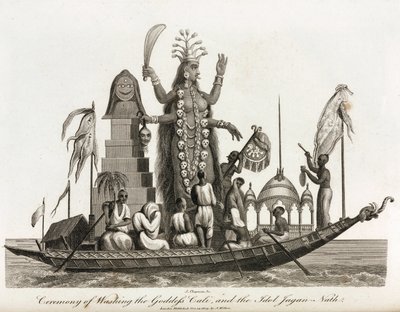 Cérémonie de lavage de la déesse Kali et de l