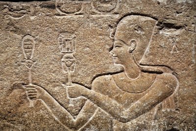 Césarion offrant des offrandes à Horus et Isis (détail) - Unbekannter Künstler