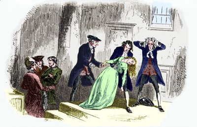 « Un conte de deux villes » de Charles Dickens : Légende : Après la sentence. - Lucie Manette s