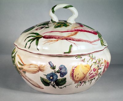 Soupière de Chelsea avec décoration botanique, vers 1753-57 - Unbekannt