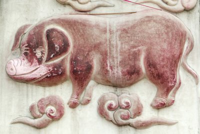 Signe astrologique chinois, Temple du Nuage Blanc, Pékin, Chine - Unbekannt