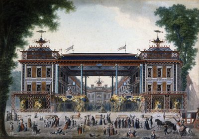 Bain chinois à Paris, fin du 18e siècle (gravure) - Unbekannter Künstler