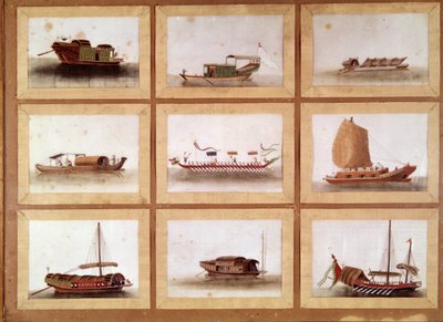 Jonques chinoises du Grand Zheng He (Zheng-He ou Cheng Ho) (1371-1433) ou Hajji Mahmud (nom arabe) eunuque chinois et explorateur marin. - William M. Timlin