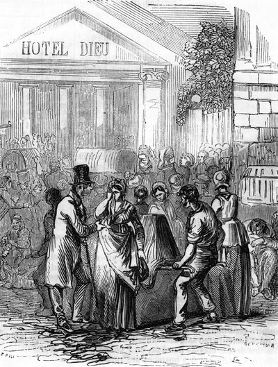 Épidémie de choléra de 1832 en France - Unbekannter Künstler