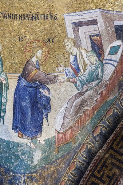 Le Christ guérit la belle-mère de Pierre - Unbekannter Künstler