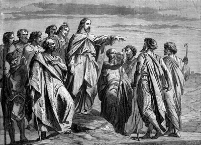 Christ envoyant les apôtres - Bible - Unbekannter Künstler