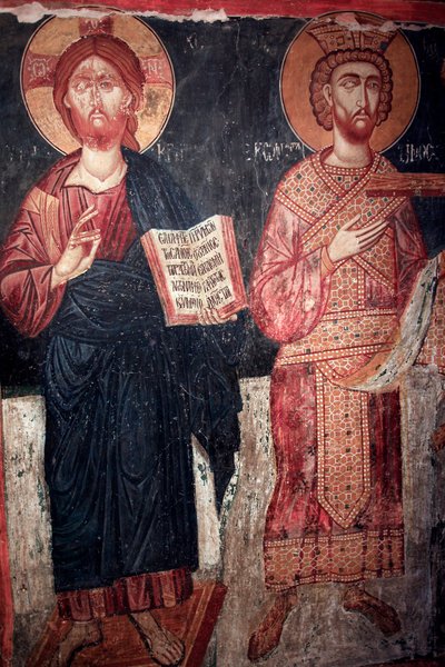 Christ avec Saint Constantin, église Timios Stavros tou Agiasmati, Sainte Croix d