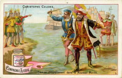 Christophe Colomb arrive dans le Nouveau Monde - Unbekannter Künstler