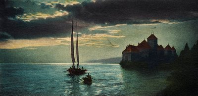 Château de Chillon - le château sur le lac Léman (près de Montreux) - Unbekannter Künstler