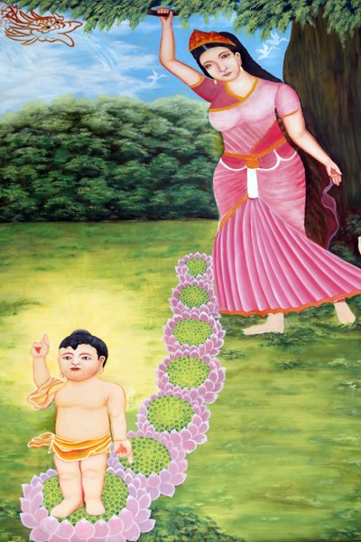 Temple bouddhiste Chua Tu Quang. Prince Siddhartha Gautama, Bouddha enfant. On dit que l