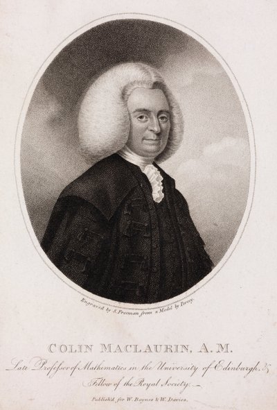 Colin MacLaurin, mathématicien et physicien écossais, vers 1740 - Unbekannt