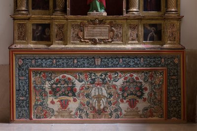 Église collégiale. Intérieur. Aile nord. Autel (San Jose). Antependium. 18ème siècle. - Unbekannt