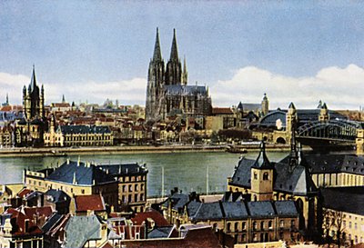 Cologne : cathédrale et ville - Unbekannter Künstler