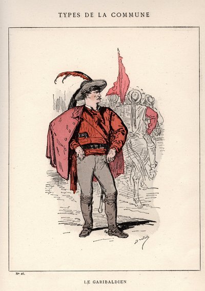 Commune de Paris : costume de LE GARIBALDIEN dans « Les Communeux » - Unbekannt
