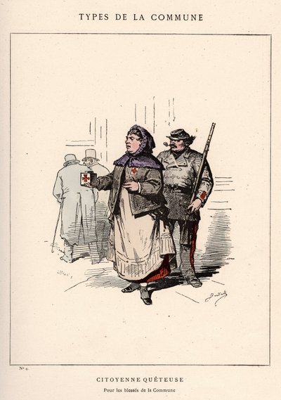 Commune de Paris : costume de CITIENNE QUETEUSE dans « Les Communeux » - Unbekannt