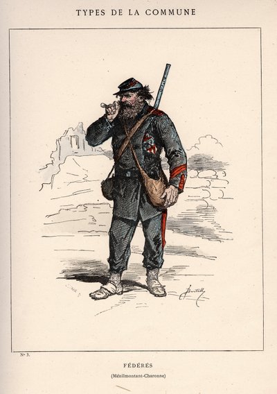 Commune de Paris : costume de FÉDÉRÉS dans "Les Communeux" - Unbekannt