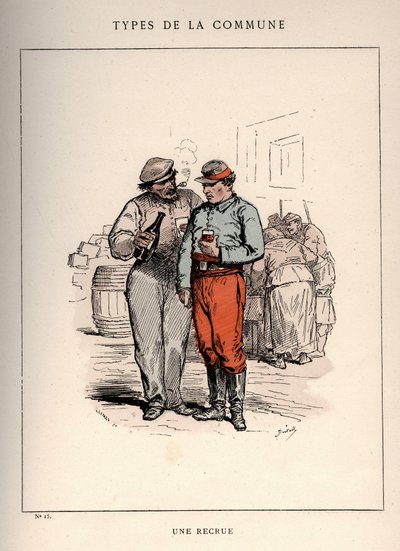 Commune de Paris : costume de UNE RECRUE (15) dans "Les Communeux" - Unbekannt