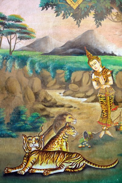 Compassion envers les animaux. Peinture représentant l