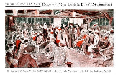 Concert au Grenier de la Butte, Montmartre - Unbekannter Künstler