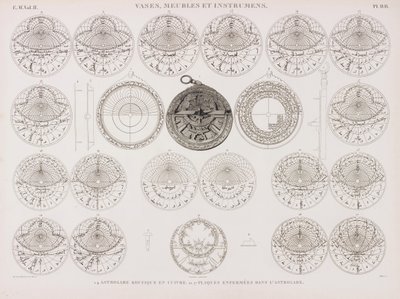 Astrolabe koufique en cuivre et plaques d