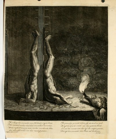 Cornelis Huyberts - Frères De Witt sur le Groene Zoodje à La Haye (nuit) endoodderdoorlugtig00hoev 0752 - Unbekannter Künstler