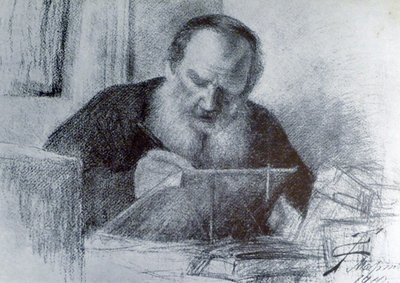 Comte Léon Tolstoï (9 septembre 1828 – 20 novembre 1910) - Unbekannter Künstler