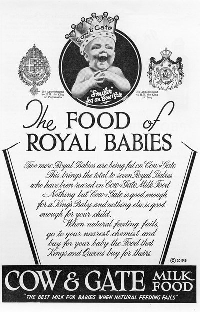 Cow & Gate Milk Food, la nourriture des bébés royaux - Unbekannt