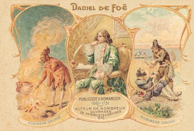 Daniel Defoe à son bureau d