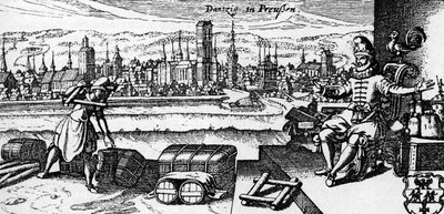Danzig / Gdansk - vue de la ville, c. 1700 - Unbekannter Künstler