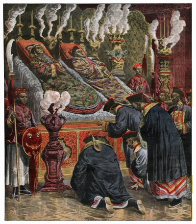 Mort de Cixi et Guangxu - Unbekannter Künstler