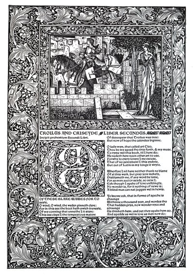 Poème décoratif de Geoffrey Chaucer - Unbekannt
