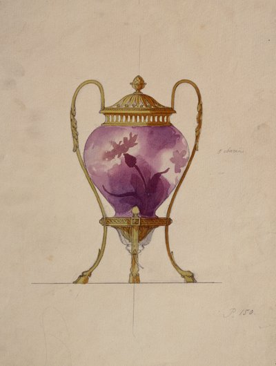 Design pour un Brûle-Parfum en Verre Art Nouveau Monté, Maison de Carl Fabergé - Unbekannt