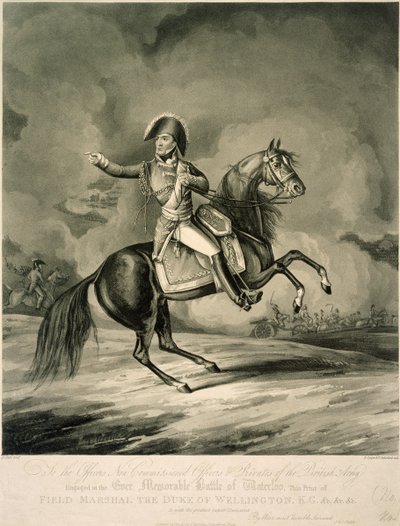 Duc de Wellington à la bataille de Waterloo - Unbekannter Künstler