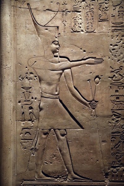 Égypte, Medamud, porte du temple de Montou (détail) 221-205 av. J.-C. - Unbekannter Künstler