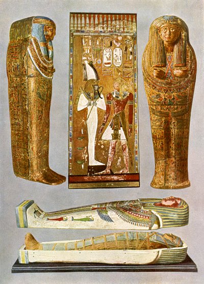 Fresque et sarcophages égyptiens - Unbekannter Künstler